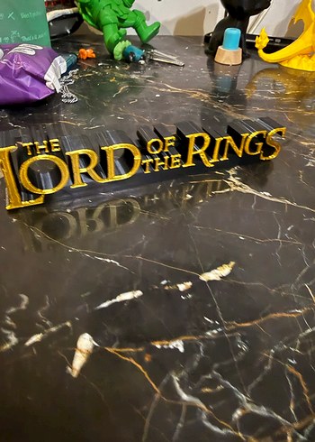 Altın Renkli Lord of the Ring 3 D - Görsel 4