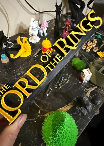 Altın Renkli Lord of the Ring 3 D - Görsel 2