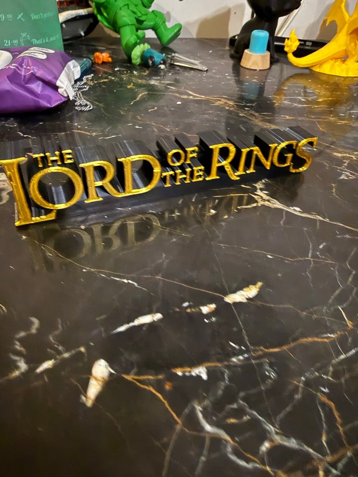 Altın Renkli Lord of the Ring 3 D - Görsel 4