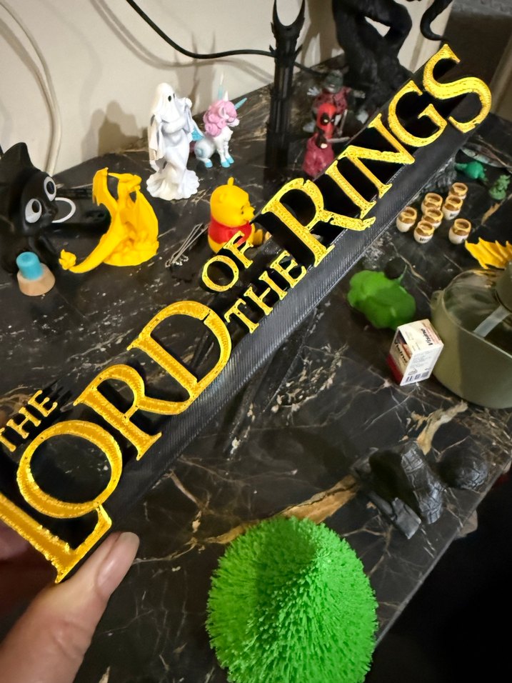 Altın Renkli Lord of the Ring 3 D - Görsel 2