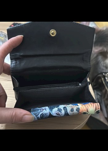 Kedi Desenli Kadın Clutch Cüzdan - Görsel 4