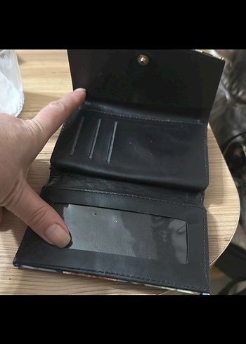 Kedi Desenli Kadın Clutch Cüzdan - Görsel 6