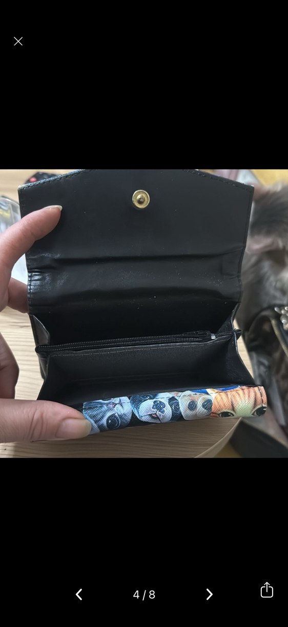 Kedi Desenli Kadın Clutch Cüzdan - Görsel 4