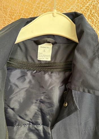 Düğmeli Lacivert Erkek Midi Mont - Görsel 2