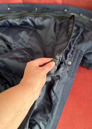 Düğmeli Lacivert Erkek Midi Mont - Görsel 10