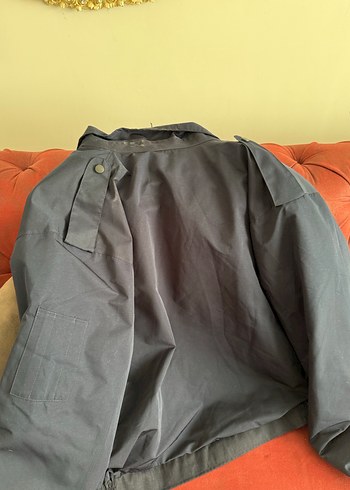 Düğmeli Lacivert Erkek Midi Mont - Görsel 8