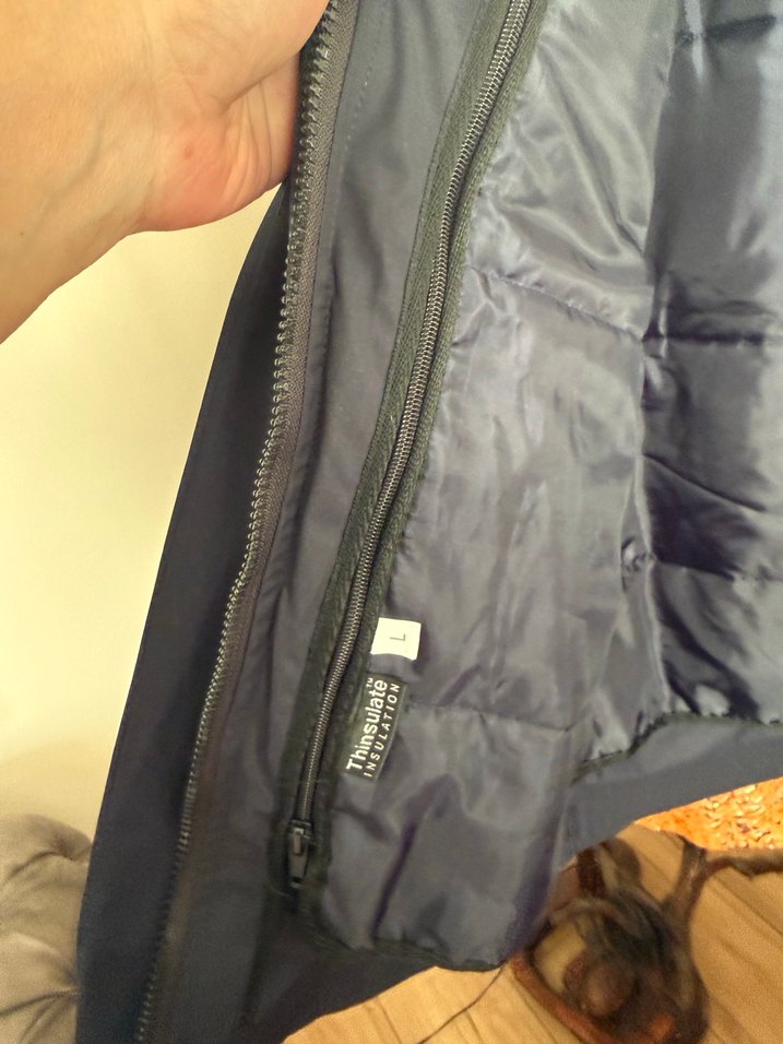 Düğmeli Lacivert Erkek Midi Mont - Görsel 4