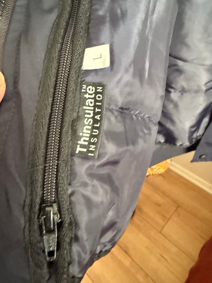 Düğmeli Lacivert Erkek Midi Mont - Görsel 5