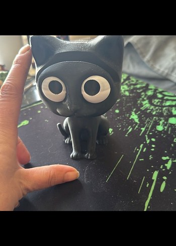 Siyah Kedi Figür Aksiyon gözlük tutucu - Görsel 4