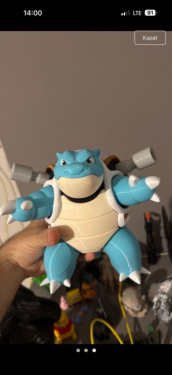 Mavi ve Gri Aksiyon Figürü 3 d - Görsel 3