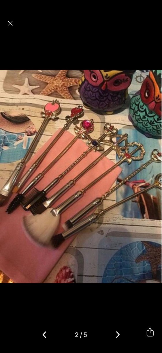 Pembe Makyaj Fırçası Seti - Görsel 2