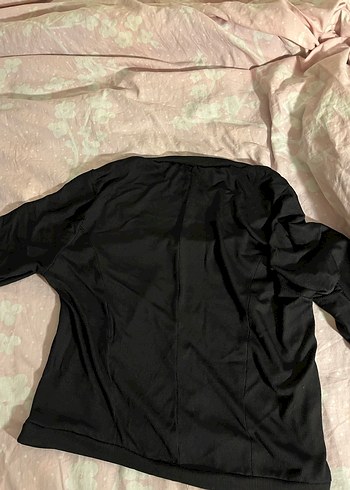 Zara Siyah Uzun Kollu Basic Kadın Bluz