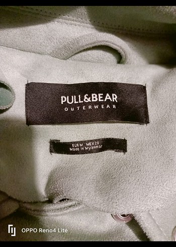 Kadın Yeşil Süet Kemerli Deri Ceket - Görsel 3