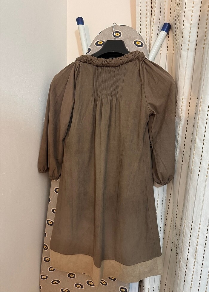 Süet elbise batik - Görsel 3