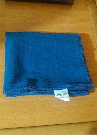 Fresh scarfs indigo pamuk şal 