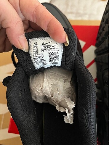 38 Beden siyah Renk Nike airmax