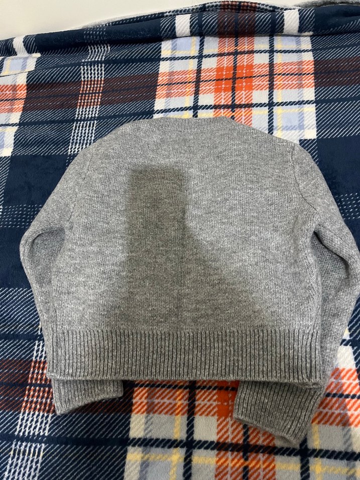 Düğmeli Gri Kadın Hırka - Görsel 3