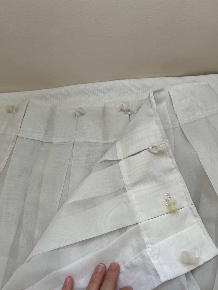 Gül desenli tül perde - Görsel 3