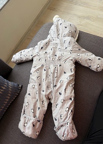 Gri Kapüşonlu Bebek Astronot Tulumu - Görsel 7