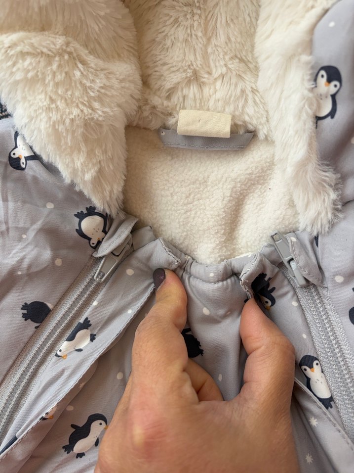 Gri Kapüşonlu Bebek Astronot Tulumu - Görsel 4