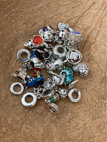Çelik pandora charm