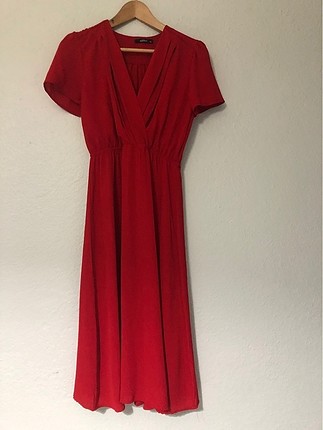Kırmızı Maxi Elbise
