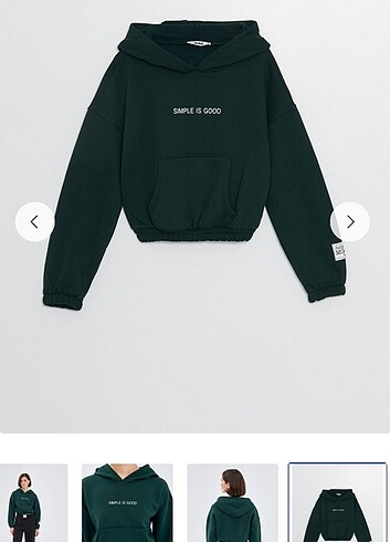 m Beden yeşil Renk Kadın sweatshirt