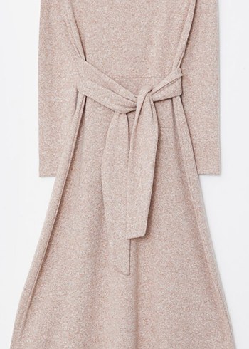 Bej Uzun Kollu Hamile Elbisesi - Görsel 3