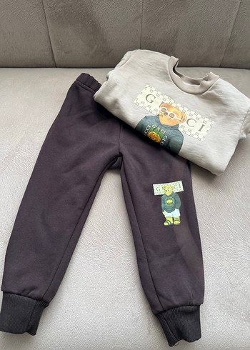 Erkek Çocuk Gri Baskılı Sweatshirt - Görsel 3