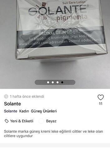  Beden Orjinal eczane urunudur solenta