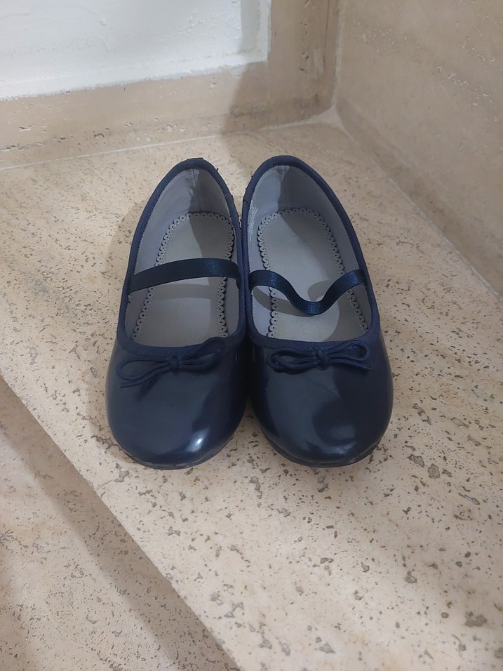 Kız Çocuk Lacivert Tokalı Babet - Görsel 2