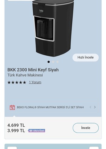 BEKO Mini Keyf Gri Kahve Makinesi - Görsel 7