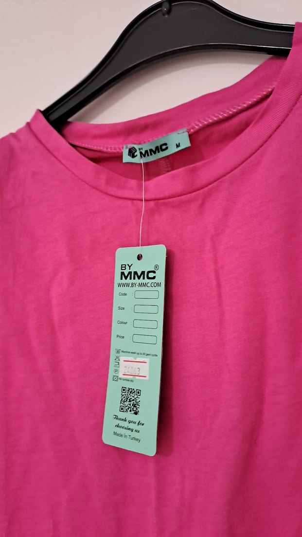 Kadın Pembe Kolsuz Tişört Vatkali - Görsel 5