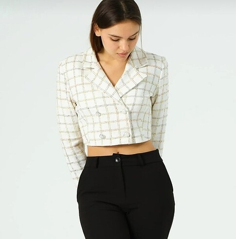 Diğer Crop blazer