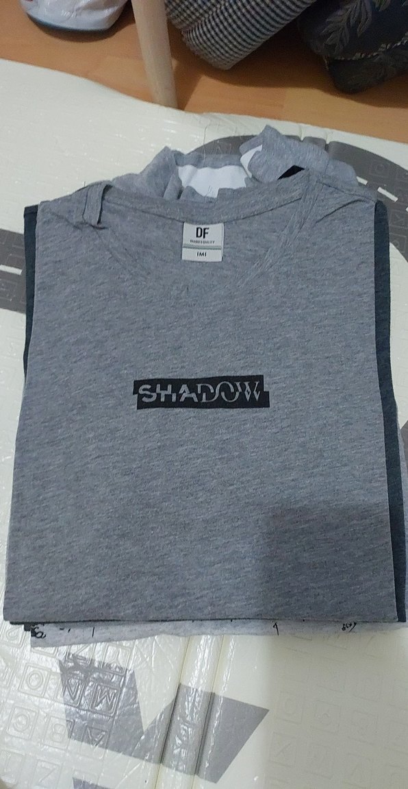 Gri Baskılı Erkek Tişört Loose Fit - Görsel 2