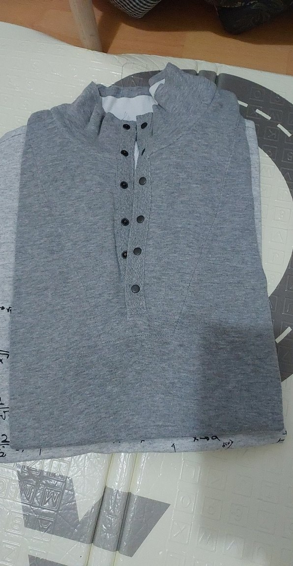 Gri Baskılı Erkek Tişört Loose Fit - Görsel 4