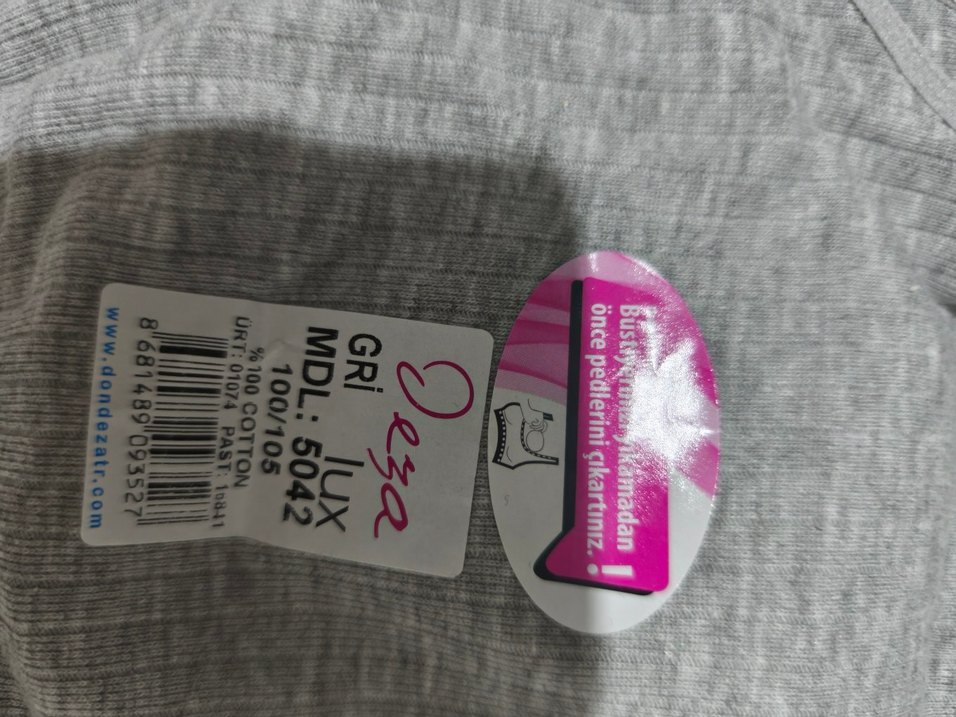 Gri Baskılı Spor Sütyeni - Görsel 2