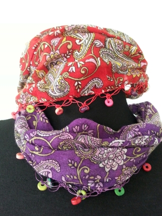 iki adet bandana sac bandi