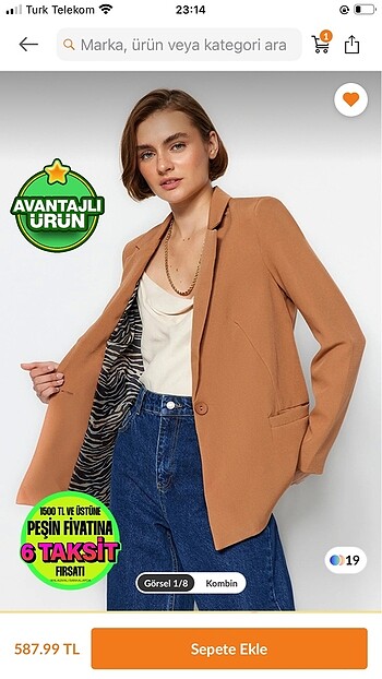 Trendyol & Milla Kahverengi blazer