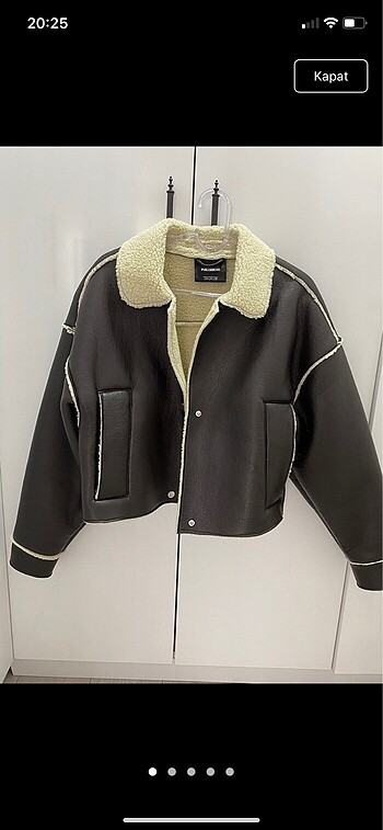Pull and Bear Biker ceket mont