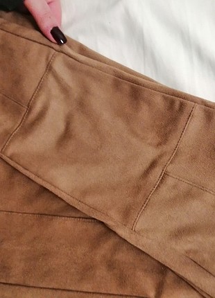 xs Beden camel Renk Bershka süet tayt