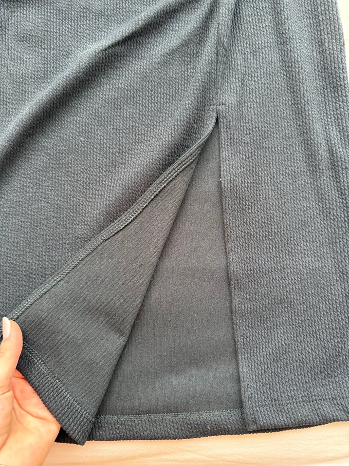 Siyah midi Kadın Etek - Görsel 3