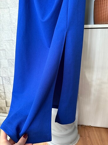 Tek omuz elbise - Görsel 4