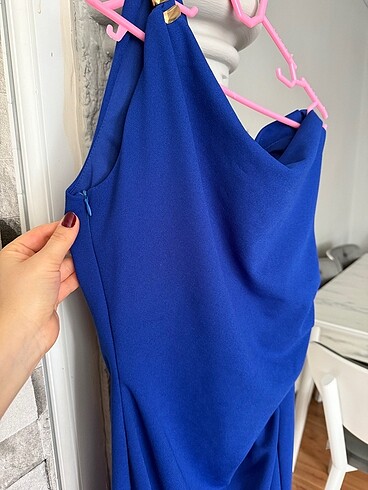 Tek omuz elbise - Görsel 5