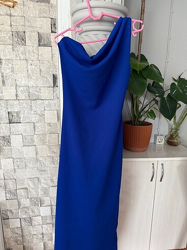 Tek omuz elbise - Görsel 6