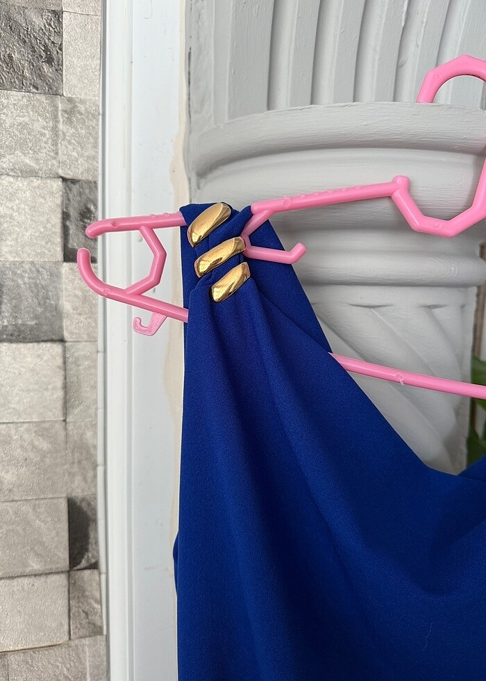 Tek omuz elbise - Görsel 2