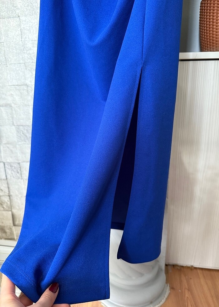 Tek omuz elbise - Görsel 4