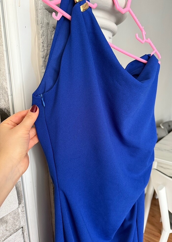 Tek omuz elbise - Görsel 5