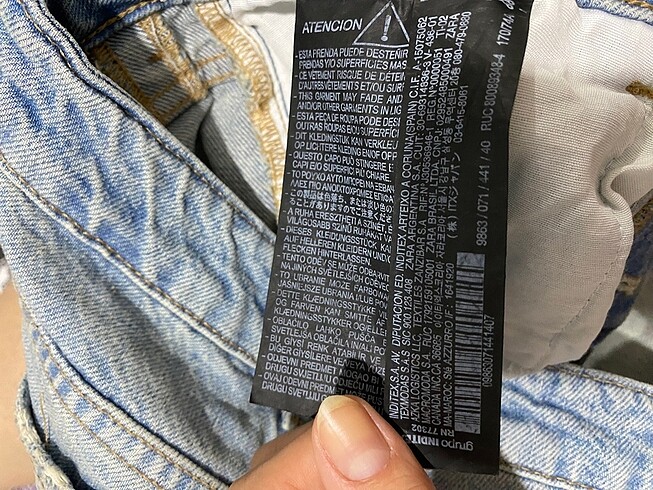 32 Beden Zara kot pantolon