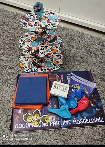 Çok Renkli Doğum Günü Parti Seti